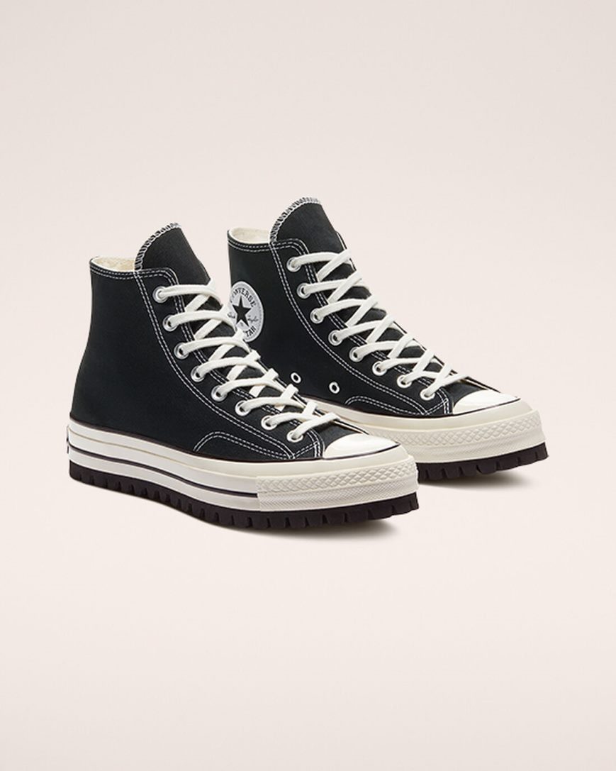 Dámské Boty Vysoké Converse Chuck 70 Trek Černé | CZ HQMC03